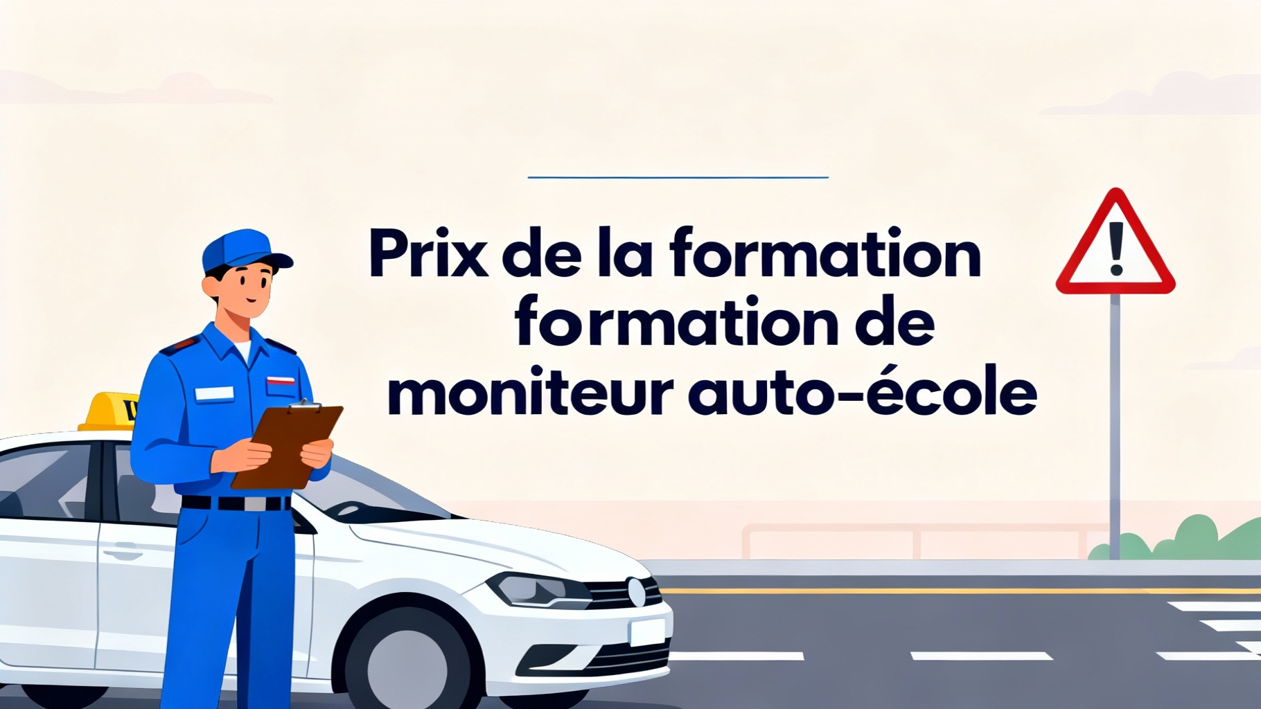 Prix de la formation de moniteur auto-école