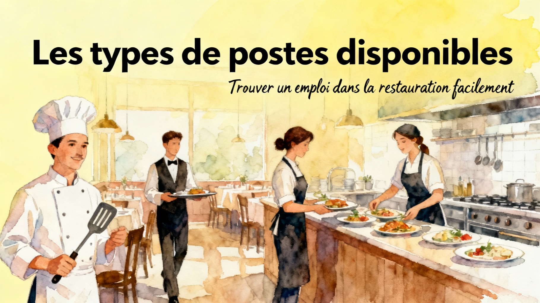 Les types de postes disponibles