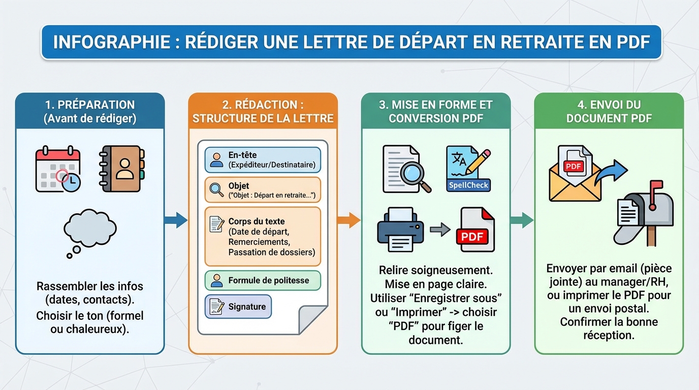 Modèle de lettre de départ en retraite