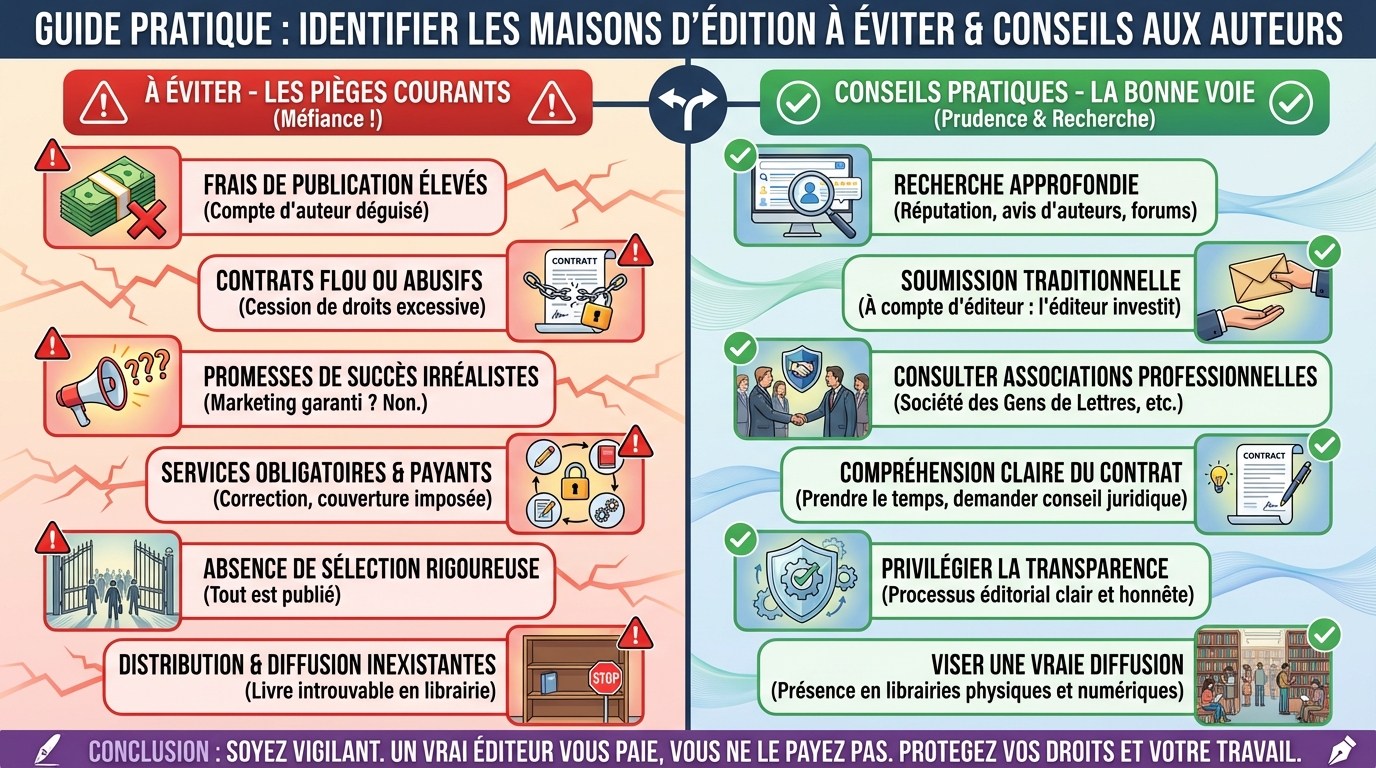 Liste des maisons d'édition à éviter
