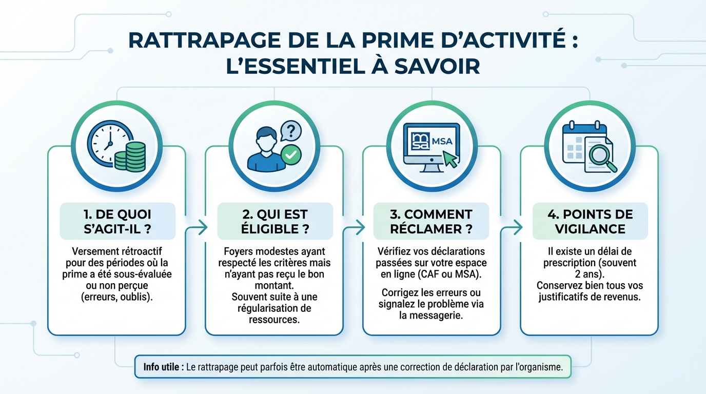 Rattrapage de la prime d'activité : ce que vous devez savoir 1 Comment faire une demande de rattrapage ?